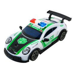Радиоуправляемые модели - ​Автомодель Країна Іграшок на радиоуправлении Полицейская машина белая с черно-зелеными наклейками (998-5B/2)