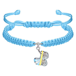 Ювелирные украшения - Браслет UMa&UMi Коляска голубой (410543200604)
