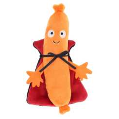 Персонажі мультфільмів - М'яка іграшка Keel toys Keeleco Halloweenies Сосиска помаранчева 17 см (EH3879/4)
