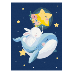 Товари для малювання - Картина за номерами Brushme Сон зайчика (KBS0096)