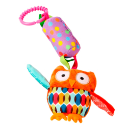 Брязкальця, прорізувачі - Брязкальце Lindo Сова з прорізувачем (6954690110010)