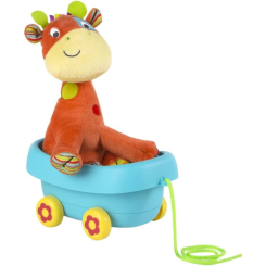 Мягкие животные - Мягкая игрушка Toy Options smily play жираф на коляске IR218582
