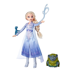 Игрушечные наборы - Набор Frozen 2 Сказочная история Эльза тролль и саламандра (E5496/E6660)