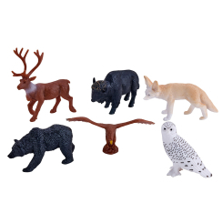 Фигурки животных - Набор фигурок Mojo Лесные обитатели олень, зубр, лиса, медведь, орел, сова (380081/2) Фигурки животных - Набор фигурок Mojo Лесные обитатели олень, зубр, лиса, медведь, орел, сова (380081/2)