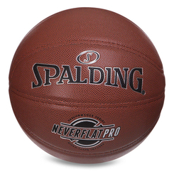 Спортивные активные игры - Мяч баскетбольный Neverflat Pro	76961Y Spalding №7 Оранжевый (57484037) (819847758)