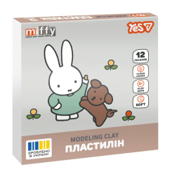 Наборы для лепки - Пластилин Yes Miffy 12 цветов (540719)