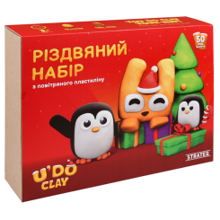 Наборы для лепки - Набор для творчества Strateg U'DO Clay Новогодний набор 31067 (4823113893705)