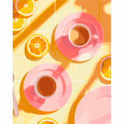 Товари для малювання - Картина за номерами Brushme Кава з присмаком літа 40х50 см (BS54308)
