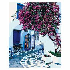 Товары для рисования - Набор для творчества Идейка Городской пейзаж Солнечная Греция (КН2168)