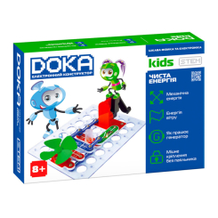 Наукові ігри, фокуси та досліди - Набір для дослідів DOKA Електронний конструктор чиста енергія (D70704)