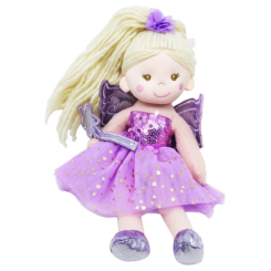 Куклы - Мягкая кукла Ангелочек сиреневая 23 см MIC (SEL-0010) (223107)