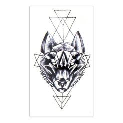 Косметика - Набор тату для тела Tattooshka Волк геометрия (T-074)
