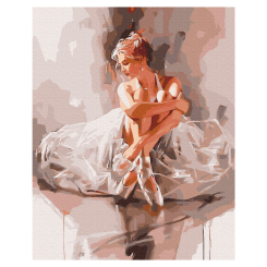 Товари для малювання - Картина за номерами Brushme Балерина в хмаринці ніжності (BS52894) Товари для малювання - Картина за номерами Brushme Балерина в хмаринці ніжності (BS52894)