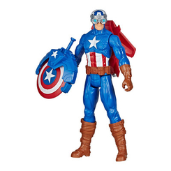 Фигурки персонажей - Игровой набор Avengers Titan Hero Капитан Америка (E7374)