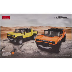 Конструкторы с уникальными деталями - Конструктор Rastar Bricks Hummer EV 1:30 Оранжевый 454 детали (454.00.88)