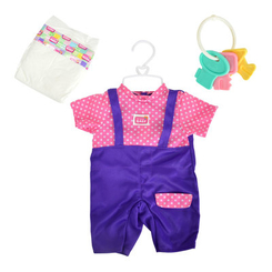 Одежда и аксессуары - Одежда для пупса Simba Фиолетовый комбинезон и розовая кофточка 38-43 см (5401631-4)