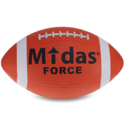 Спортивные активные игры - Мяч для американского футбола Midas force FB-3715 №9 Оранжевый