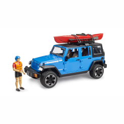 Автомоделі - Автомодель Bruder Jeep Wrangler Rubicon Unlimited з каяком та фігуркою (02529)