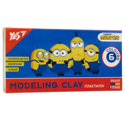 Набори для ліплення - Пластилін Yes Minions 6 кольорів (540629)