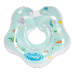 Для пляжу і плавання - Коло надувне Lindo для купання немовлят зелене (8914927015615)