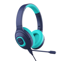 Портативні колонки та навушники - Дитячі навушники Picun Q5 провідні з мікрофоном Blue (3_01898)