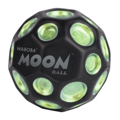 Спортивные активные игры - Мяч-попрыгун Waboba Moon ball Nether черный с зеленым (322C99_A/3)
