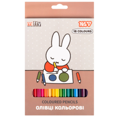Канцелярские товары - Карандаши цветные Yes Miffy 18 цветов (290791)