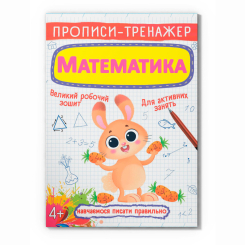 Навчальна література - Книжка «Прописи-тренажер. Математика» (9789669876133)