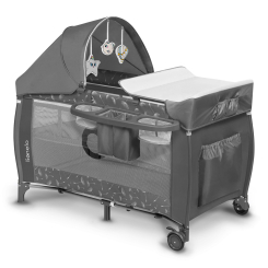 Манежі - Ліжко-манеж Lionelo Sven Plus Grey concrete (5903771705561) Манежі - Ліжко-манеж Lionelo Sven Plus Grey concrete (5903771705561)