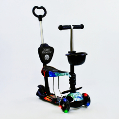 Самокати - Самокат 5в1 Best Scooter (PU колеса з підсвічуванням) Абстракція Multicolor (74070)