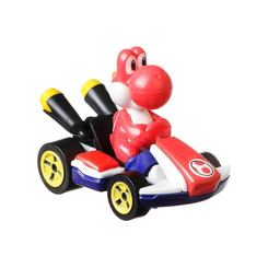 Транспорт і спецтехніка - Машинка Hot Wheels Mario Kart Йоші стандартний карт червоний (GBG25/GPD90)