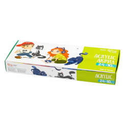 Канцтовары - Набор акриловых красок Rosa Kids Cats 24 цвета (301216)