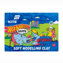 Наборы для лепки - Пластилин восковой Kite Hot Wheels 12 цветов (HW25-1086-2)