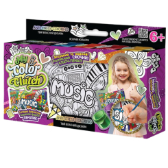 Наборы для творчества - Набор для творчества Danko toys My color Clutch Пенал-раскраска Music (CCL-01-03U)