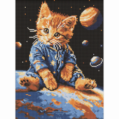 Мозаика - Алмазная мозаика Идейка Звездный котик 30 х 40 см (AMO8167) Мозаика - Алмазная мозаика Идейка Звездный котик 30 х 40 см (AMO8167)