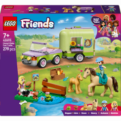 Конструкторы LEGO - Конструктор LEGO Friends Прицеп для лошади и жеребенка (42695)