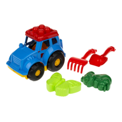 Наборы для песочницы - Песочный набор Трактор "Кузнечик" №2 Colorplast 0213 Синий (32068)