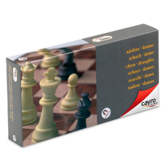 Настольные игры - Магнитные шахматы-шашки Cayro средние (8422878404537)