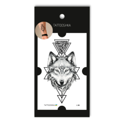 Косметика - Набор татуировок для тела Tattooshka Волк графический (L-69)