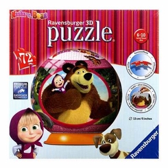 3D пазли - 3D пазл Маша і ведмідь Ravensburger (12178)