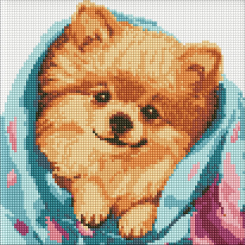 Мозаїка - Алмазна мозаїка Ідейка Щасливий шпіц 30 х 30 см (AMO7781) Мозаїка - Алмазна мозаїка Ідейка Щасливий шпіц 30 х 30 см (AMO7781)