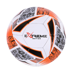 Спортивные активные игры - Мяч футбольный Extreme motion №5 белый с красным и черным (FP097/1)