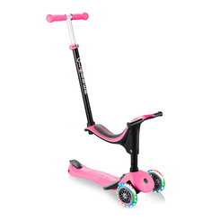Детский транспорт - Самокат Globber Go up sporty plus lights 5 в 1 розовый с подсветкой (642-110)