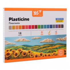 Набори для ліплення - Пластилін Yes Orange Line 18 кольорів (540691)
