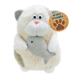 Мягкие животные - Мягкая игрушка Країна Іграшок Кот с рыбкой Серые ушки (C6302/1)