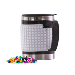 Чашки, склянки - Термочашка Pixie Crew з піксельним полем біла 480 мл (PXN-02-21) (0702811692534)