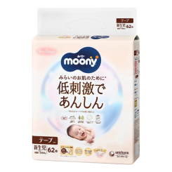 Товары по уходу - Подгузники Moony Natural NB 0-5 кг 62 шт (4903111143429)