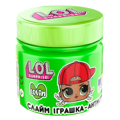 Антистрес іграшки - Іграшка-антистрес Lovin LOL Surprise Crunchy slime зелений (LOL80200/3)