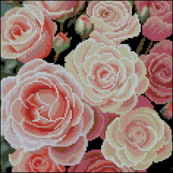 Мозаика - Алмазная картина Strateg Нежные розы 30 х 30 см (FZ3030-36) Мозаика - Алмазная картина Strateg Нежные розы 30 х 30 см (FZ3030-36)