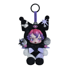 Брелоки - Колекційна м'яка іграшка Pop Mart Skullpanda Kuromi (SPKP-01)